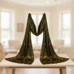 Emerald Heritage Eri Silk Shawl Muga Work