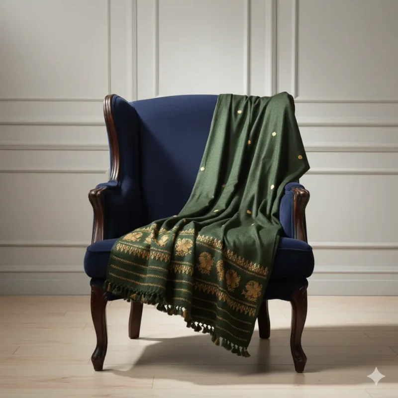 Hiraani Eri Silk Shawl Muga Work