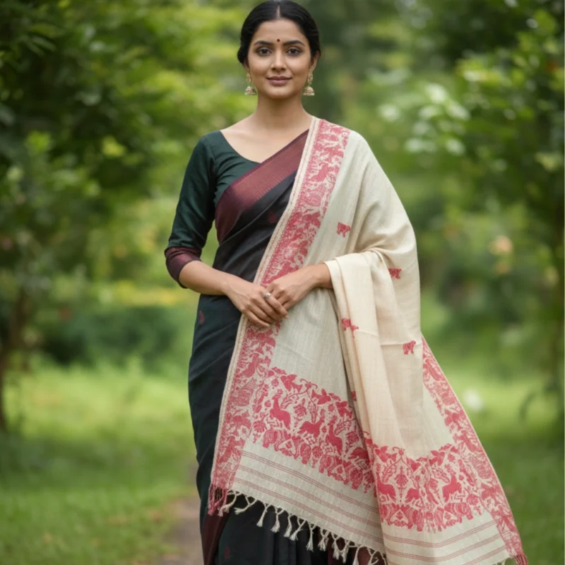 Sindoor Rekha Handloom Shawl