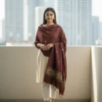 Paisley Legacy Eri Silk Stole Muga Work