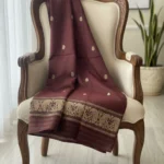 Paisley Legacy Eri Silk Stole Muga Work