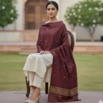 Royal Garnet Weave Eri Silk Stole