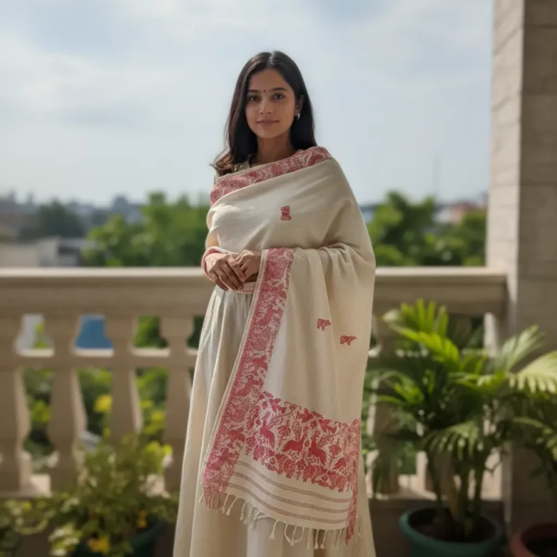 Sindoor Rekha Handloom Shawl