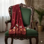 Zafira Royal Eri Silk Shawl Muga Work