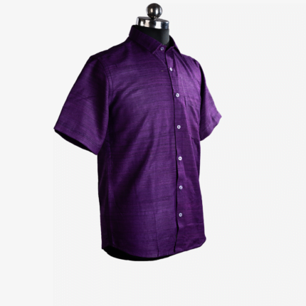 purple shirt