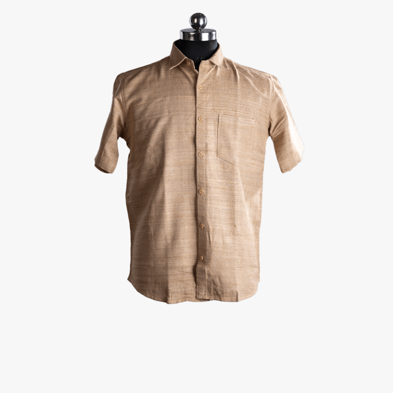 beige male shirt