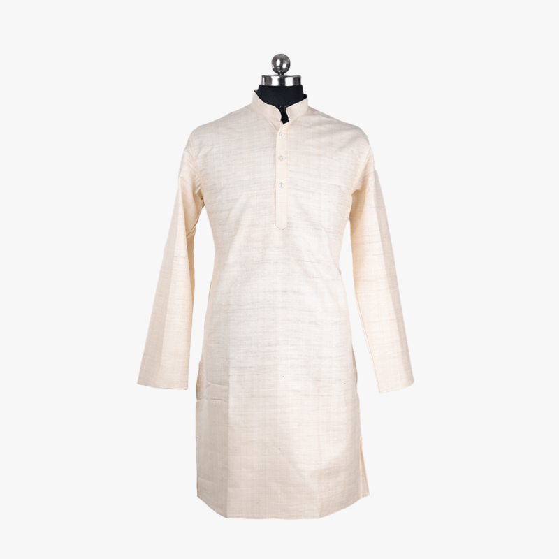 cream male kurta