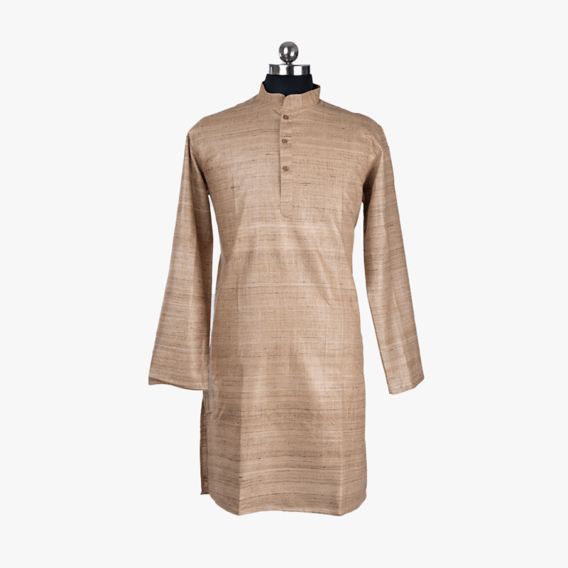 beige male kurta