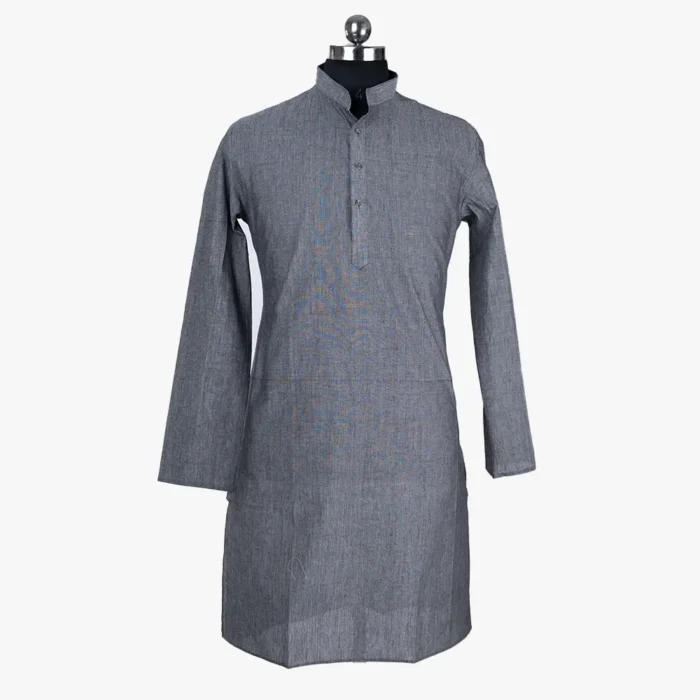 Grey Male Kurta