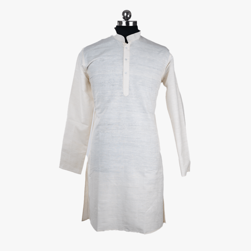 cream male kurta