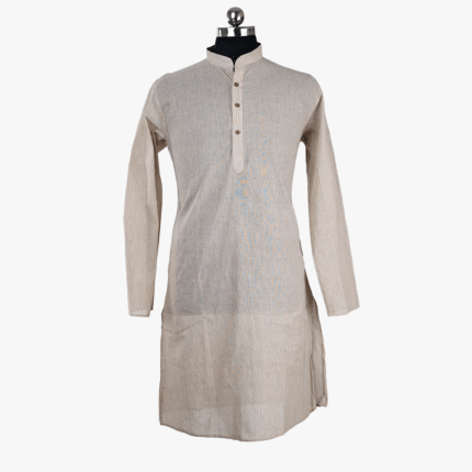 cream male kurta