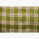 cream and green checks fabric