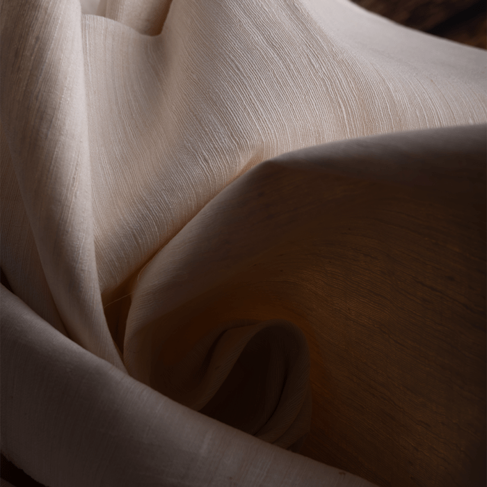 Eri silk cream fabric