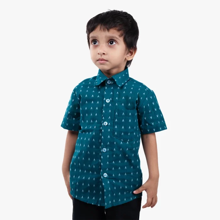 Teak blue baby shirt