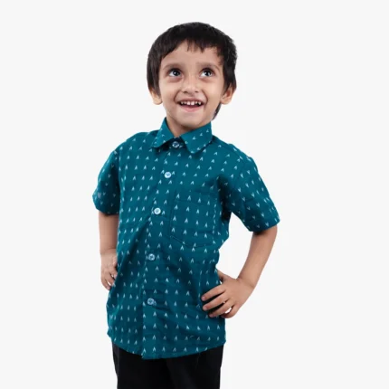 Teak blue baby shirt