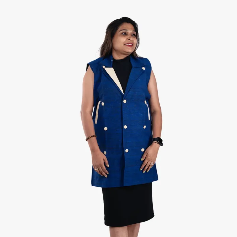 Blue female coat