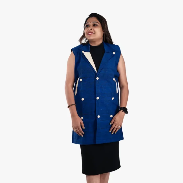 Blue female coat