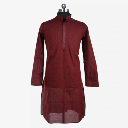 maroon male kurta