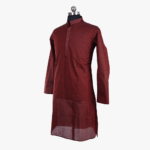 maroon male kurta