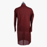 maroon male kurta