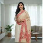 Kumkum Aura Handwoven Side Border Stole