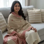 Kumkum Aura Handwoven Side Border Stole