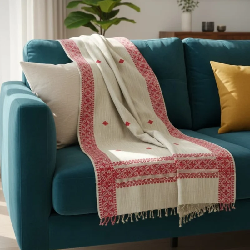 Viraasat Rekha Loom Side Border Stole