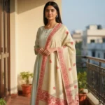 Aarohi Bordercraft Side Border Stole