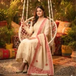 Aarohi Bordercraft Side Border Stole