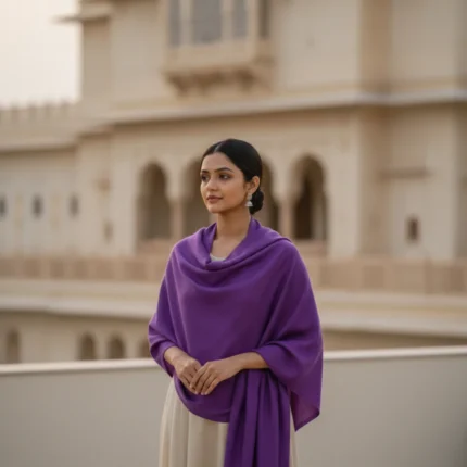 Violet Grace Eri Silk Shawl