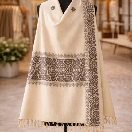 Ivory Heritage Handloom Shawl