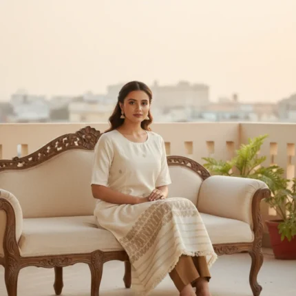 Rajsi Muga Eri Silk Kurti