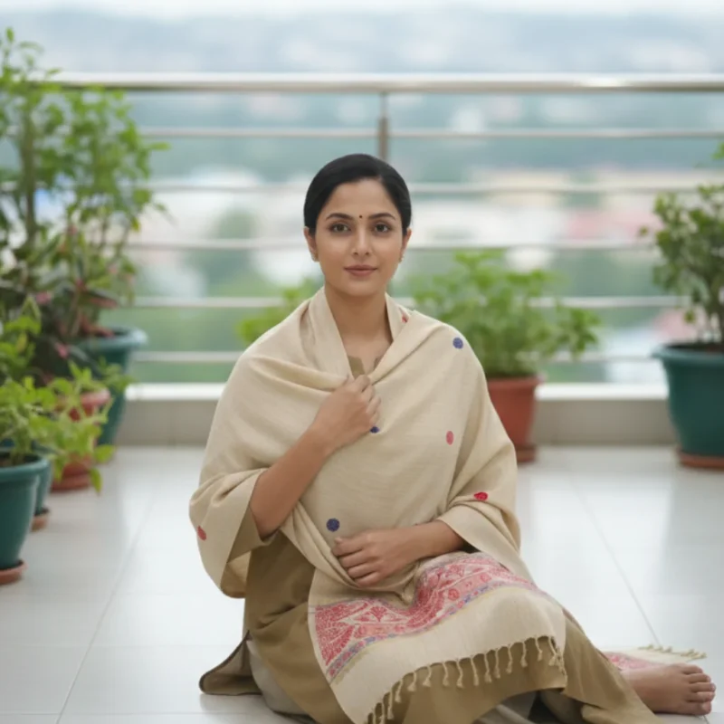 Ivory Blossom Heritage Stole