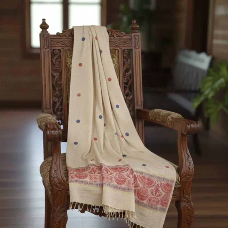 Ivory Blossom Heritage Stole