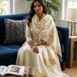 Beige Serenity Eri Silk Stole