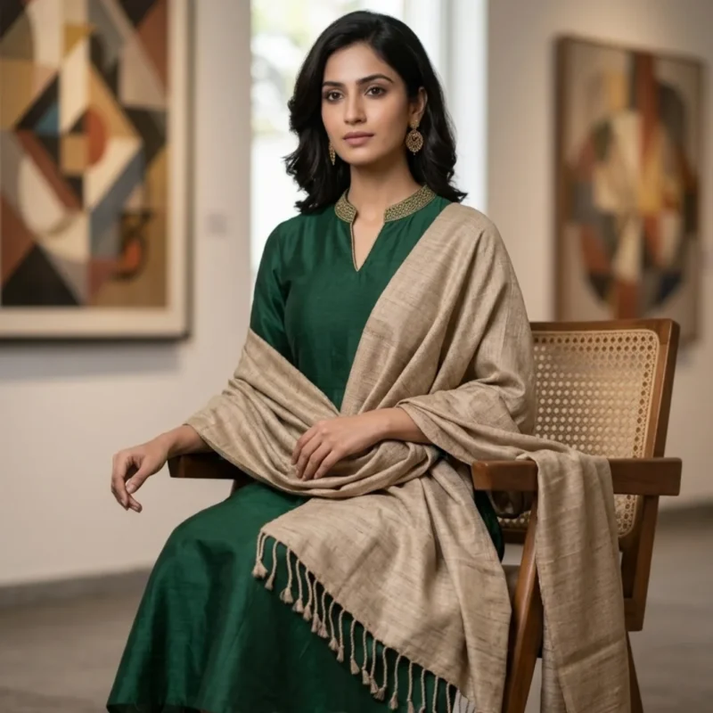 Golden Heritage Eri Silk Stole