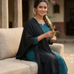 Nirvana Black Eri Silk Wrap