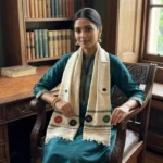 Tricolor Bloom Eri Silk Shawl