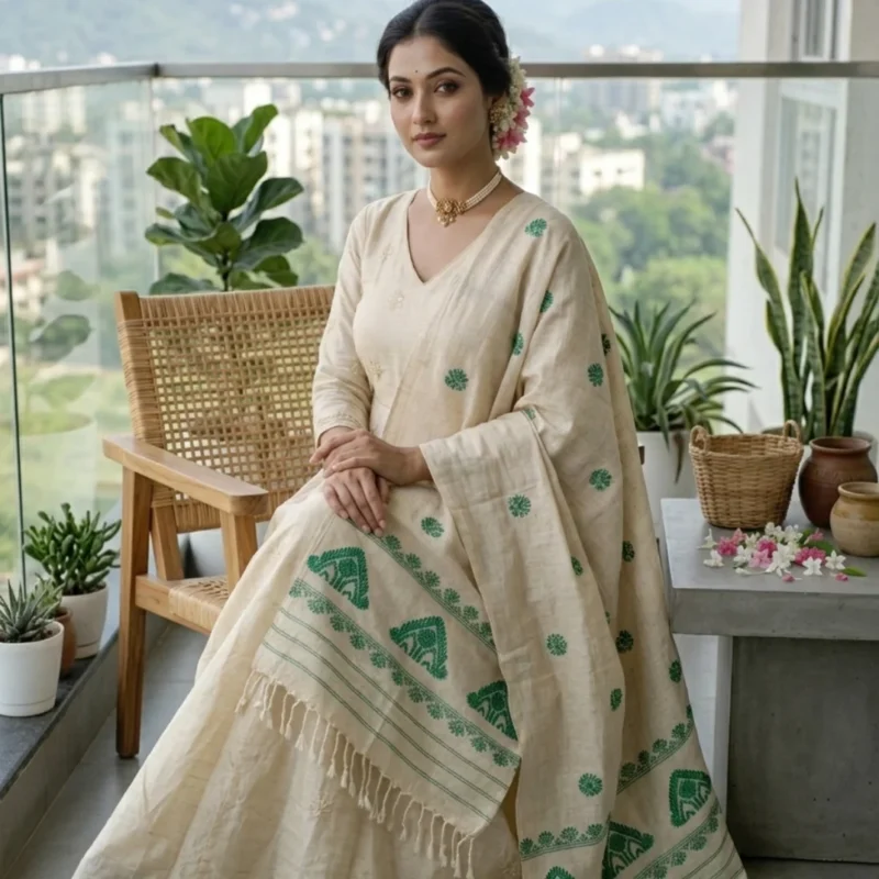 Panna Viraasat Eri Silk Shawl