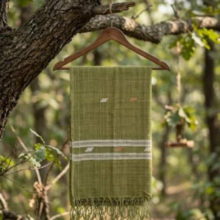 Moss Melody Eri Silk Stole