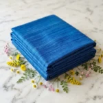 Indigo Calm Heritage Eri Silk Fabric