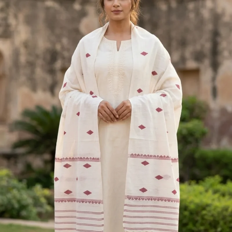 Aarunya Buta Eri Silk Shawl