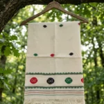 Tricolor Bloom Eri Silk Shawl