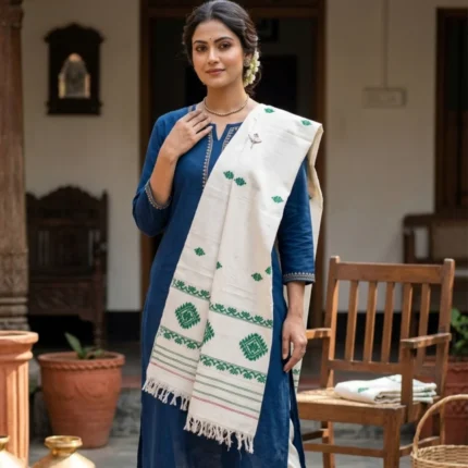 Verdant Vriksha Eri Silk Shawl
