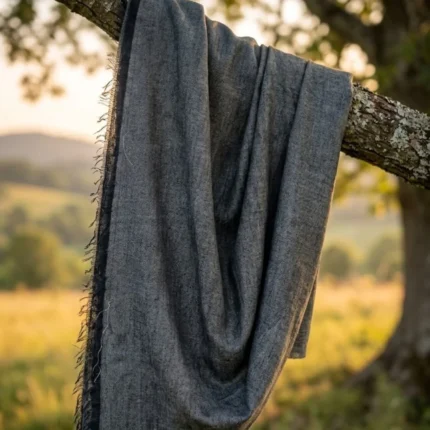 Midnight Loom Eri Silk Shawl