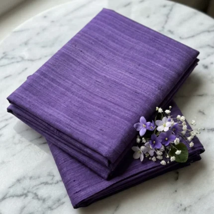 Velvet Plum Heritage Eri Silk Fabric