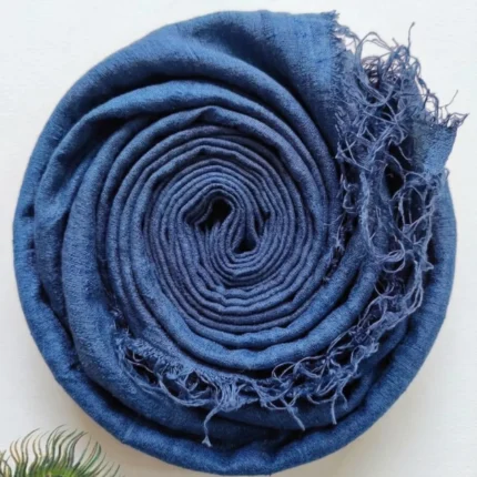 Indigo Calm Heritage Eri Silk Fabric