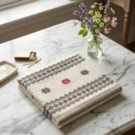 Scarlet Meadow Eri Silk Shawl