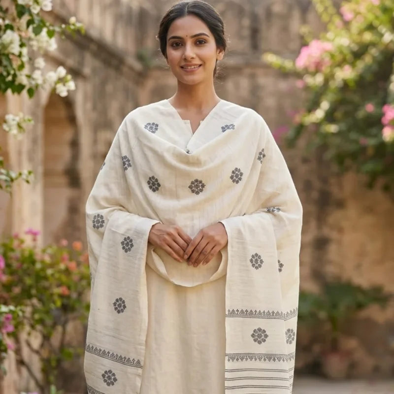 Shweta Buti Elegance Eri Silk Shawl