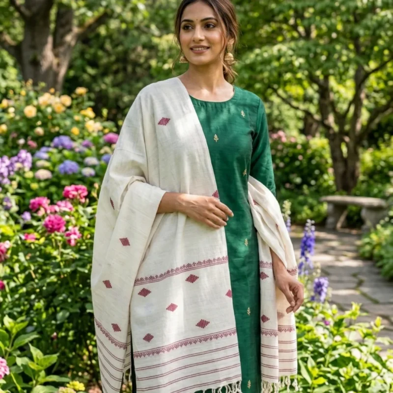 Aarunya Buta Eri Silk Shawl